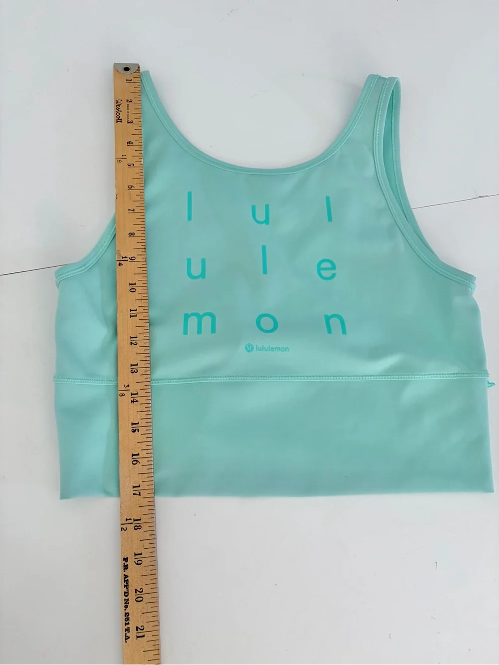 Lululemon Power Pivot Everlux Tank Top Motif In Wild Mint